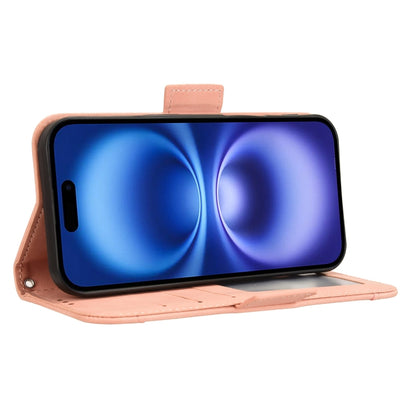 Skin Feel Calf Texture Card Slots Leather Phone Case, For iPhone 16, For iPhone 15 Pro Max, For iPhone 15 Pro, For iPhone 15 Plus