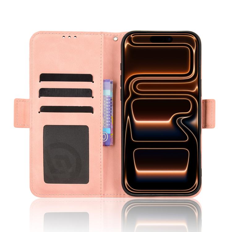 Skin Feel Calf Texture Card Slots Leather Phone Case, For iPhone 17 Pro Max, For iPhone 17 Pro, For iPhone 17, For iPhone Air