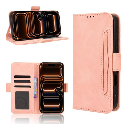 Skin Feel Calf Texture Card Slots Leather Phone Case, For iPhone 17e / 16e, For iPhone 17 Pro Max, For iPhone 17 Pro, For iPhone 17