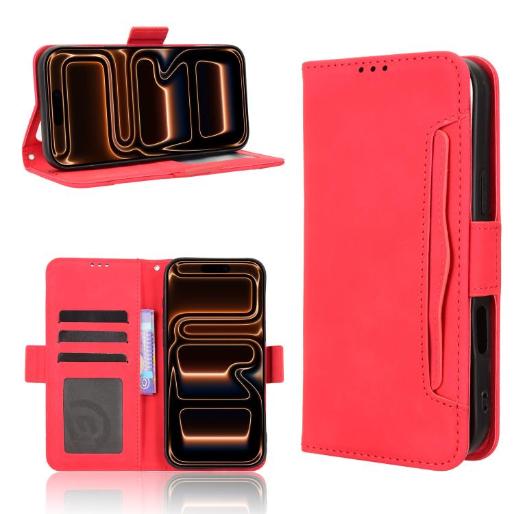 Skin Feel Calf Texture Card Slots Leather Phone Case, For iPhone 17e / 16e, For iPhone 17 Pro Max, For iPhone 17 Pro, For iPhone 17