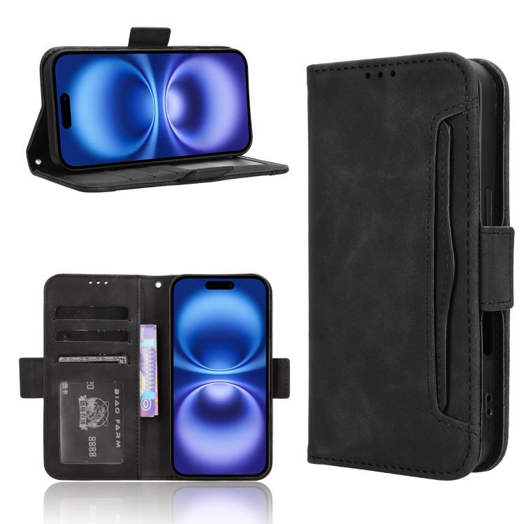 Skin Feel Calf Texture Card Slots Leather Phone Case, For iPhone 17e / 16e, For iPhone 17 Pro Max, For iPhone 17 Pro, For iPhone 17