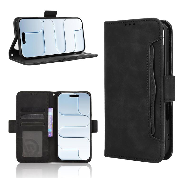 Skin Feel Calf Texture Card Slots Leather Phone Case, For iPhone Air, For iPhone 16 Pro Max, For iPhone 16 Pro, For iPhone 16 Plus