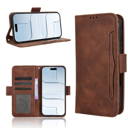 Skin Feel Calf Texture Card Slots Leather Phone Case, For iPhone Air, For iPhone 16 Pro Max, For iPhone 16 Pro, For iPhone 16 Plus
