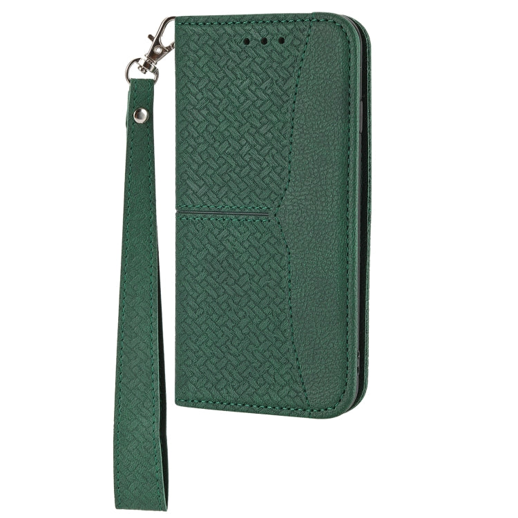Woven Texture Stitching Magnetic Leather Phone Case, For iPhone 15 Pro Max, For iPhone 15 Pro, For iPhone 15 Plus, For iPhone 15