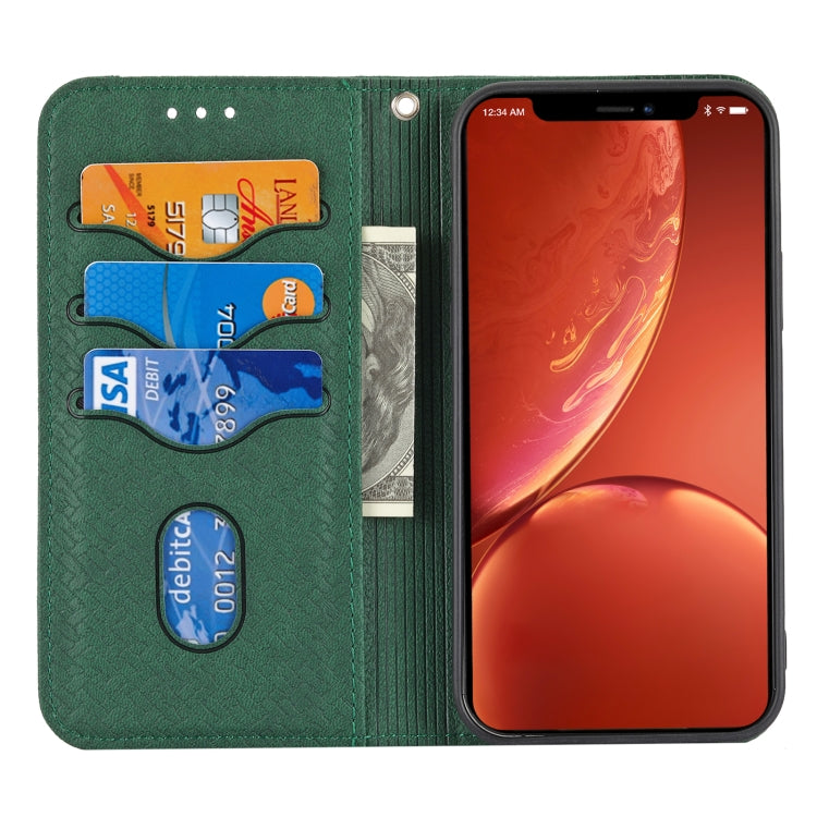 Woven Texture Stitching Magnetic Leather Phone Case, For iPhone 15 Pro Max, For iPhone 15 Pro, For iPhone 15 Plus, For iPhone 15