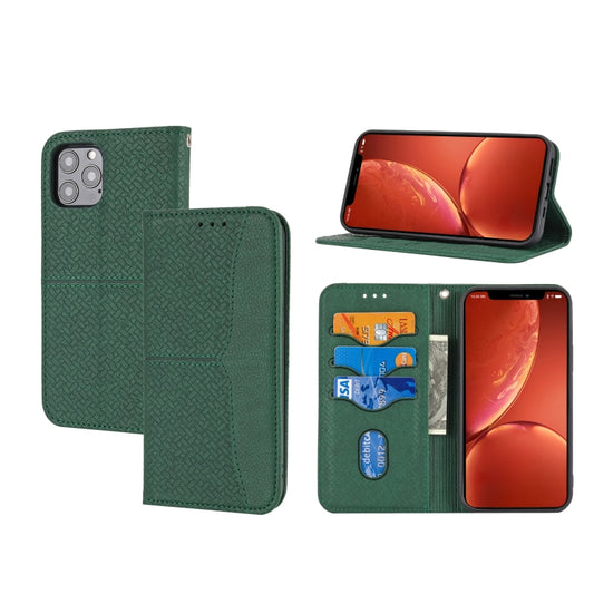 Woven Texture Stitching Magnetic Leather Phone Case, For iPhone 15 Pro Max, For iPhone 15 Pro, For iPhone 15 Plus, For iPhone 15