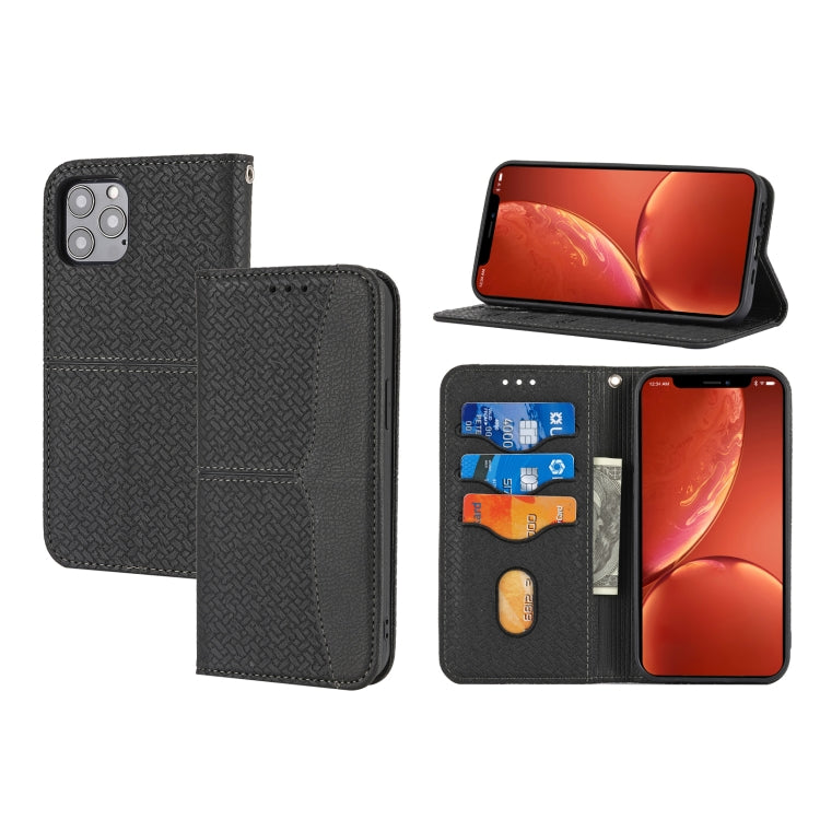 Woven Texture Stitching Magnetic Leather Phone Case, For iPhone 15 Pro Max, For iPhone 15 Pro, For iPhone 15 Plus, For iPhone 15