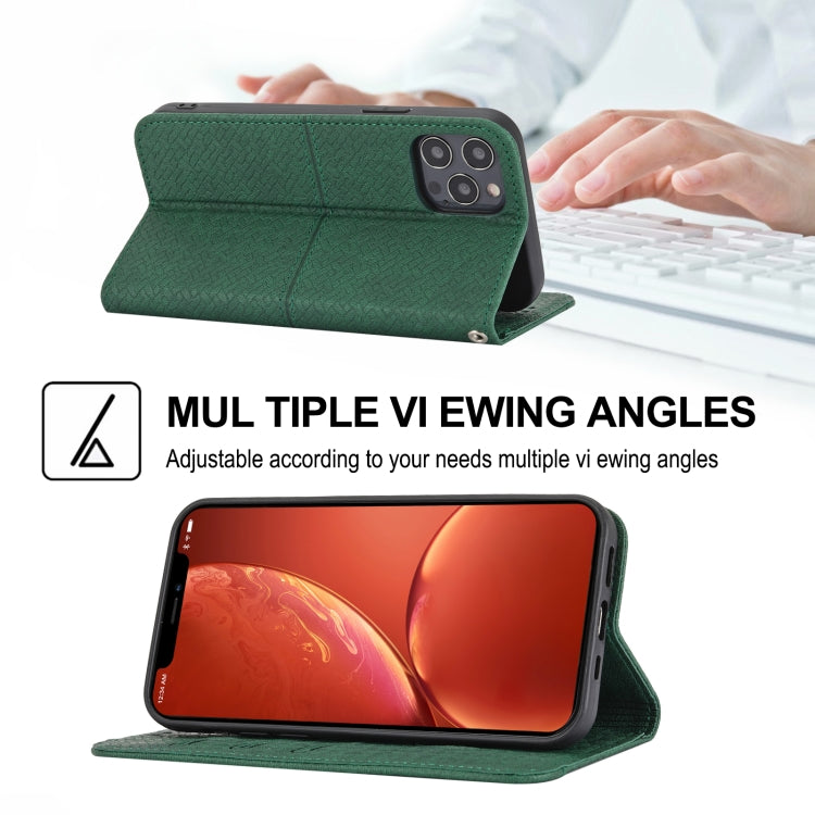 Woven Texture Stitching Magnetic Leather Phone Case, For iPhone 16 Pro Max, For iPhone 16 Pro, For iPhone 16, iPhone 16e