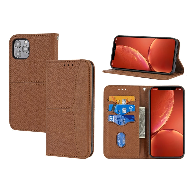 Woven Texture Stitching Magnetic Leather Phone Case, For iPhone 16 Pro Max, For iPhone 16 Pro, For iPhone 16, iPhone 16e