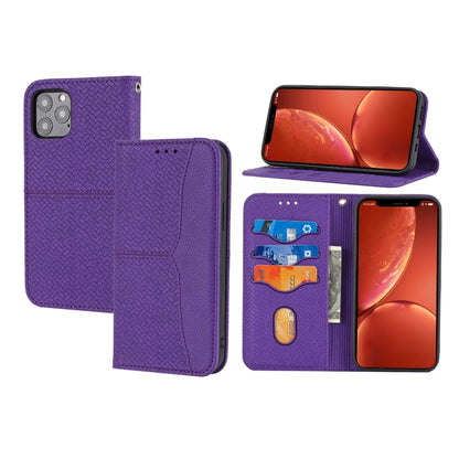 Woven Texture Stitching Magnetic Leather Phone Case, For iPhone 17e / 16e, For iPhone 16 Pro Max, For iPhone 16 Pro, For iPhone 16