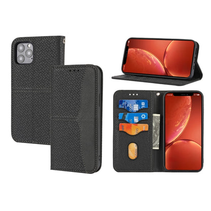 Woven Texture Stitching Magnetic Leather Phone Case, For iPhone 16 Pro Max, For iPhone 16 Pro, For iPhone 16, iPhone 16e