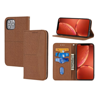 Woven Texture Stitching Magnetic Leather Phone Case, For iPhone 17e / 16e, For iPhone 16 Pro Max, For iPhone 16 Pro, For iPhone 16