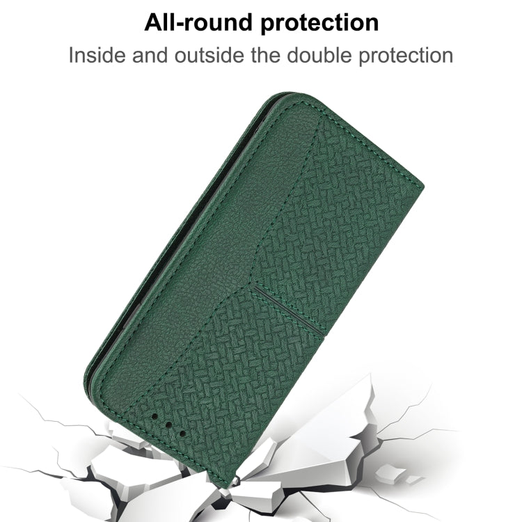 Woven Texture Stitching Magnetic Leather Phone Case, For iPhone 17e / 16e, For iPhone 16 Pro Max, For iPhone 16 Pro, For iPhone 16