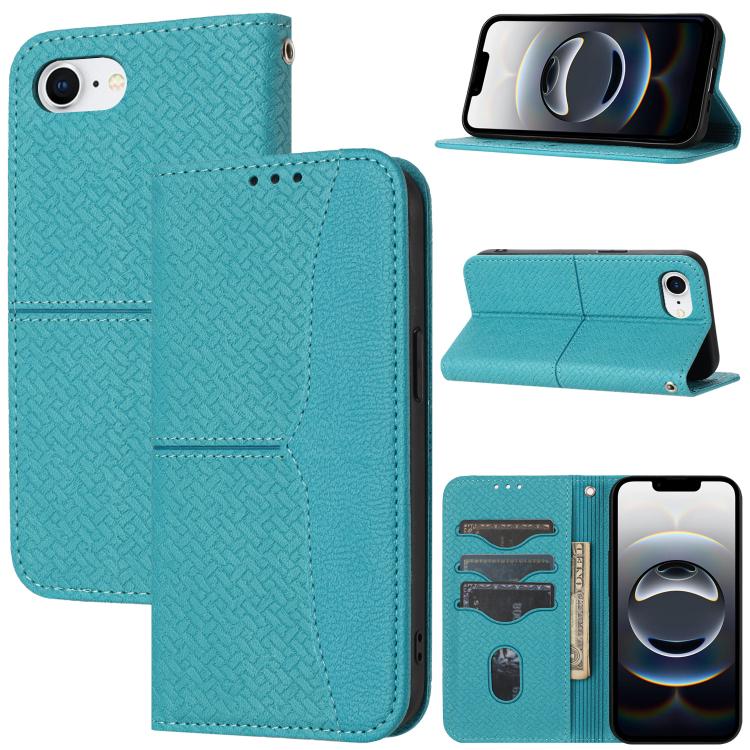 Woven Texture Stitching Magnetic Leather Phone Case, For iPhone 16 Pro Max, For iPhone 16 Pro, For iPhone 16, iPhone 16e