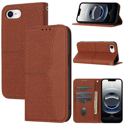 Woven Texture Stitching Magnetic Leather Phone Case, For iPhone 16 Pro Max, For iPhone 16 Pro, For iPhone 16, iPhone 16e