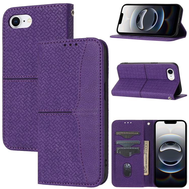 Woven Texture Stitching Magnetic Leather Phone Case, For iPhone 17e / 16e, For iPhone 16 Pro Max, For iPhone 16 Pro, For iPhone 16