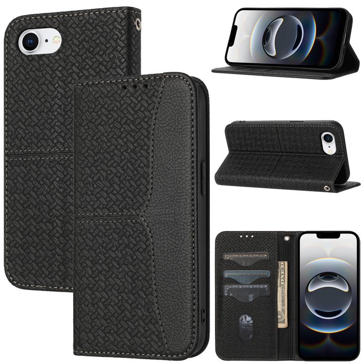 Woven Texture Stitching Magnetic Leather Phone Case, For iPhone 16 Pro Max, For iPhone 16 Pro, For iPhone 16, iPhone 16e