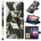 Marble Bronzing Stitching Leather Phone Case, For iPhone 18 / 17, For iPhone 18 Pro / 17 Pro, For iPhone 18 Pro Max / 17 Pro Max, For iPhone 17e / 16e, For iPhone Air, For iPhone 16 Pro Max