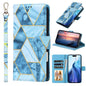 Marble Bronzing Stitching Leather Phone Case, For iPhone 17e / 16e, For iPhone 17 Pro Max, For iPhone 17 Pro, For iPhone 17, For iPhone Air, For iPhone 16 Pro Max