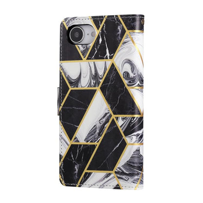 Marble Bronzing Stitching Leather Phone Case, For iPhone 17e / 16e, For iPhone 17 Pro Max, For iPhone 17 Pro, For iPhone 17, For iPhone Air, For iPhone 16 Pro Max