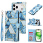 Marble Bronzing Stitching Leather Phone Case, For iPhone 18 / 17, For iPhone 18 Pro / 17 Pro, For iPhone 18 Pro Max / 17 Pro Max, For iPhone 17e / 16e, For iPhone Air, For iPhone 16 Pro Max