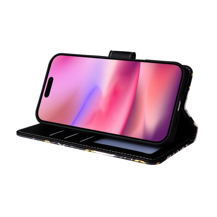 Marble Bronzing Stitching Leather Phone Case, For iPhone 18 / 17, For iPhone 18 Pro / 17 Pro, For iPhone 18 Pro Max / 17 Pro Max, For iPhone 17e / 16e, For iPhone Air, For iPhone 16 Pro Max