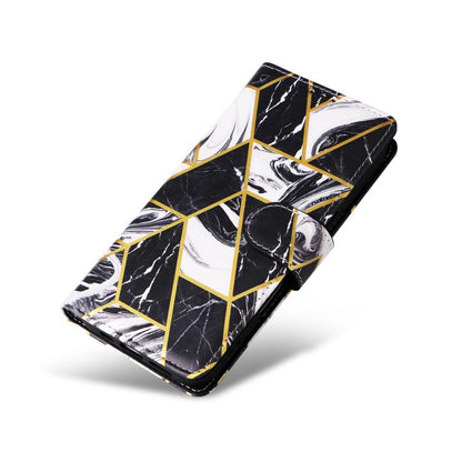 Marble Bronzing Stitching Leather Phone Case, For iPhone 18 / 17, For iPhone 18 Pro / 17 Pro, For iPhone 18 Pro Max / 17 Pro Max, For iPhone 17e / 16e, For iPhone Air, For iPhone 16 Pro Max