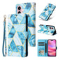 Marble Bronzing Stitching Leather Phone Case, For iPhone 18 / 17, For iPhone 18 Pro / 17 Pro, For iPhone 18 Pro Max / 17 Pro Max, For iPhone 17e / 16e, For iPhone Air, For iPhone 16 Pro Max