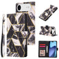 Marble Bronzing Stitching Leather Phone Case, For iPhone 18 / 17, For iPhone 18 Pro / 17 Pro, For iPhone 18 Pro Max / 17 Pro Max, For iPhone 17e / 16e, For iPhone Air, For iPhone 16 Pro Max
