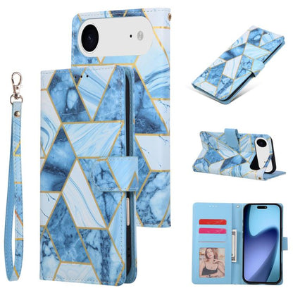 Marble Bronzing Stitching Leather Phone Case, For iPhone 18 / 17, For iPhone 18 Pro / 17 Pro, For iPhone 18 Pro Max / 17 Pro Max, For iPhone 17e / 16e, For iPhone Air, For iPhone 16 Pro Max