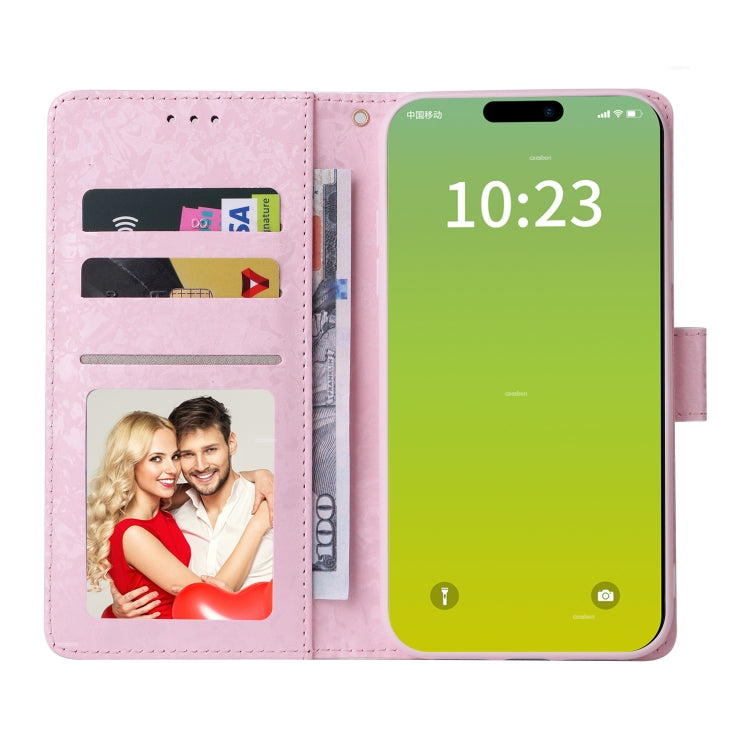 Bronzing Painting RFID Leather Case, For iPhone 15