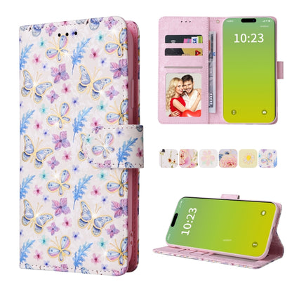 Bronzing Painting RFID Leather Case, For iPhone 15