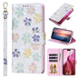 Bronzing Painting RFID Leather Case, For iPhone 17e / 16e, For iPhone 16 Pro Max, For iPhone 16 Pro, For iPhone 16 Plus