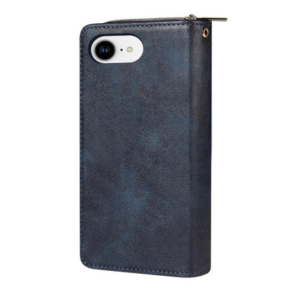 9 Card Slots Zipper Wallet Bag Leather Phone Case, For iPhone 17e / 16e, For iPhone 17 Pro Max, For iPhone 17 Pro, For iPhone 17