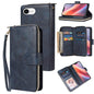 9 Card Slots Zipper Wallet Bag Leather Phone Case