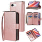 9 Card Slots Zipper Wallet Bag Leather Phone Case