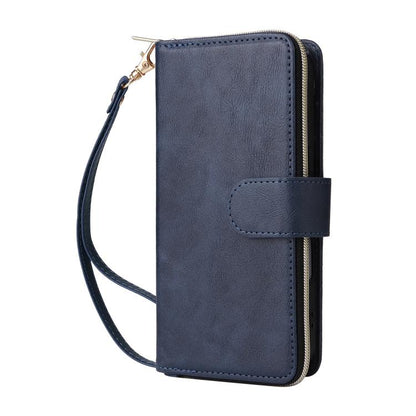 9 Card Slots Zipper Wallet Bag Leather Phone Case, For iPhone 18 / 17, For iPhone 18 Pro / 17 Pro, For iPhone 18 Pro Max / 17 Pro Max, For iPhone 17e / 16e