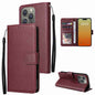 3-Card Slots Multifunctional Leather Phone Case, For iPhone 16, For iPhone 15 Pro Max, For iPhone 15 Pro, For iPhone 15 Plus