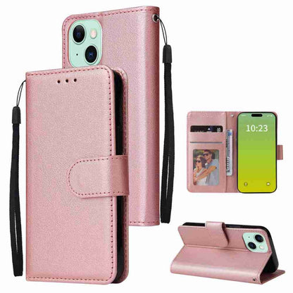 3-Card Slots Multifunctional Leather Phone Case, For iPhone 16, For iPhone 15 Pro Max, For iPhone 15 Pro, For iPhone 15 Plus