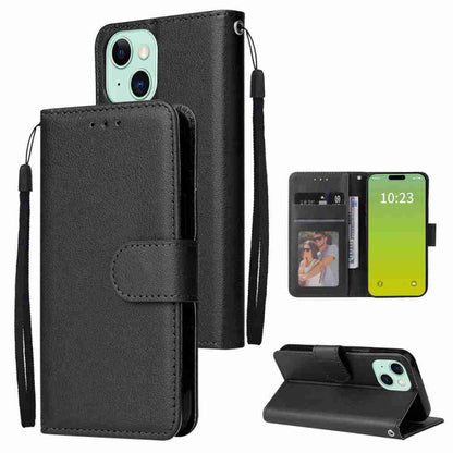 3-Card Slots Multifunctional Leather Phone Case, For iPhone 16, For iPhone 15 Pro Max, For iPhone 15 Pro, For iPhone 15 Plus