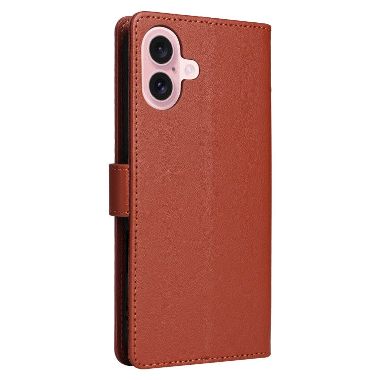 3-Card Slots Multifunctional Leather Phone Case, For iPhone 16, For iPhone 15 Pro Max, For iPhone 15 Pro, For iPhone 15 Plus