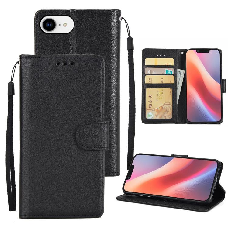 3-Card Slots Multifunctional Leather Phone Case, For iPhone 16e, For iPhone 16 Pro Max, For iPhone 16 Pro, For iPhone 16 Plus