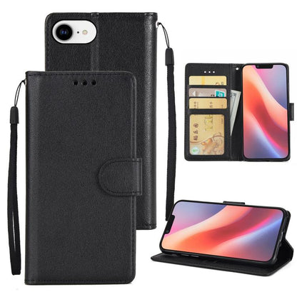 3-Card Slots Multifunctional Leather Phone Case, For iPhone 16e, For iPhone 16 Pro Max, For iPhone 16 Pro, For iPhone 16 Plus