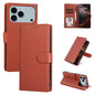 3-Card Slots Multifunctional Leather Phone Case, For iPhone 17e / 16e, For iPhone 17 Pro Max, For iPhone 17 Pro, For iPhone 17