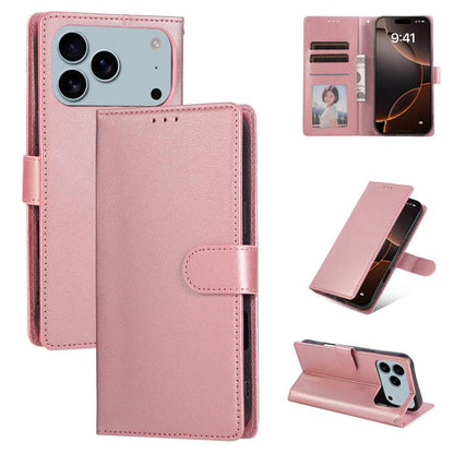 3-Card Slots Multifunctional Leather Phone Case, For iPhone 17e / 16e, For iPhone 17 Pro Max, For iPhone 17 Pro, For iPhone 17