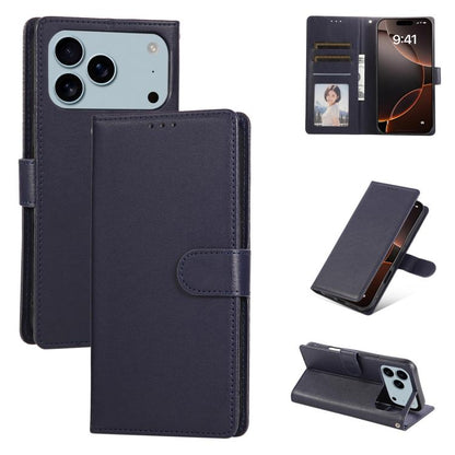 3-Card Slots Multifunctional Leather Phone Case, For iPhone 17e / 16e, For iPhone 17 Pro Max, For iPhone 17 Pro, For iPhone 17