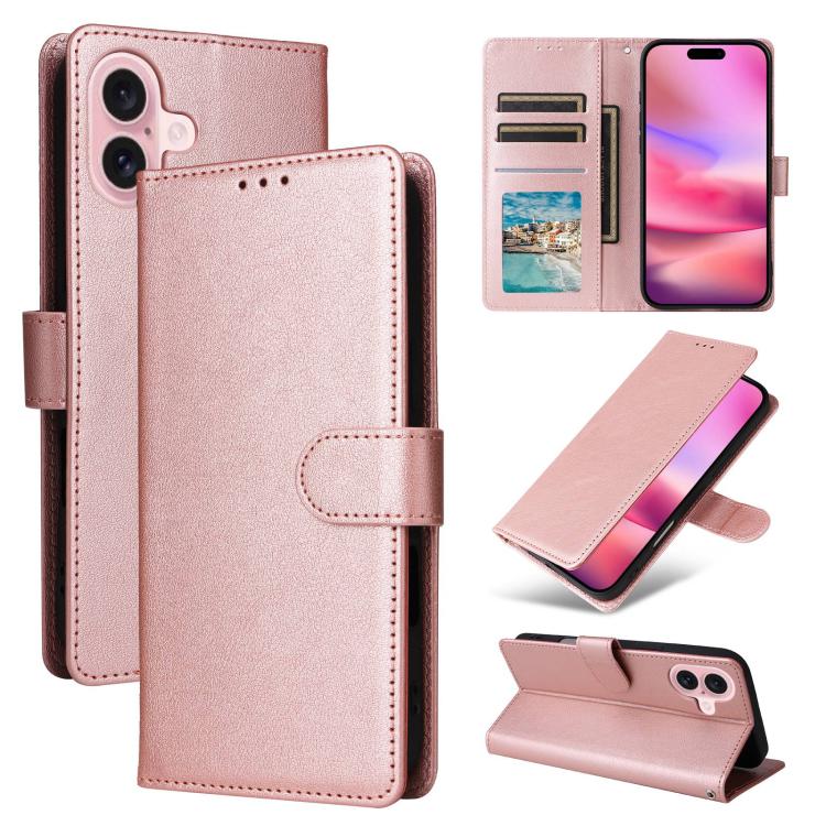 3-Card Slots Multifunctional Leather Phone Case, For iPhone 17 Pro Max, For iPhone 17 Pro, For iPhone 17, For iPhone Air