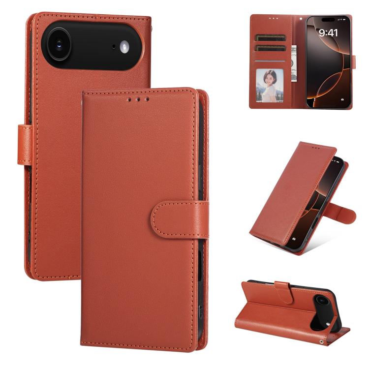 3-Card Slots Multifunctional Leather Phone Case, For iPhone 17 Pro Max, For iPhone 17 Pro, For iPhone 17, For iPhone Air