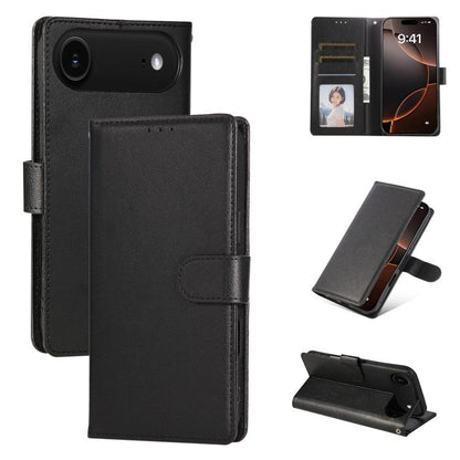 3-Card Slots Multifunctional Leather Phone Case, For iPhone Air, For iPhone 16 Pro Max, For iPhone 16 Pro, For iPhone 16 Plus
