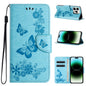Butterfly Embossed Flip Leather Phone Case